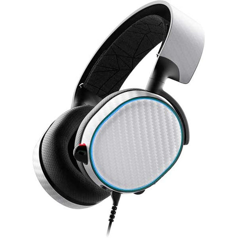 White Carbon Fiber Specialty Texture Material SteelSeries Arctis 3 Skin